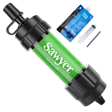 Load image into Gallery viewer, SP101FC - Green Sawyer Mini Water Filtration System - Cardboard Packaging
