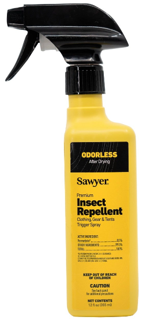 SP649 Sawyer Premium Insect Repellent Clothing, Gear & Tents -  12 oz Trigger Spray